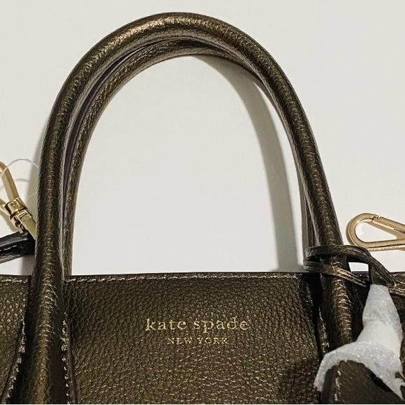 KATE SPADE New York Eva Small Top Zip Crossbody Bag ASH METALLIC MSRP $329 - Picture 5 of 10